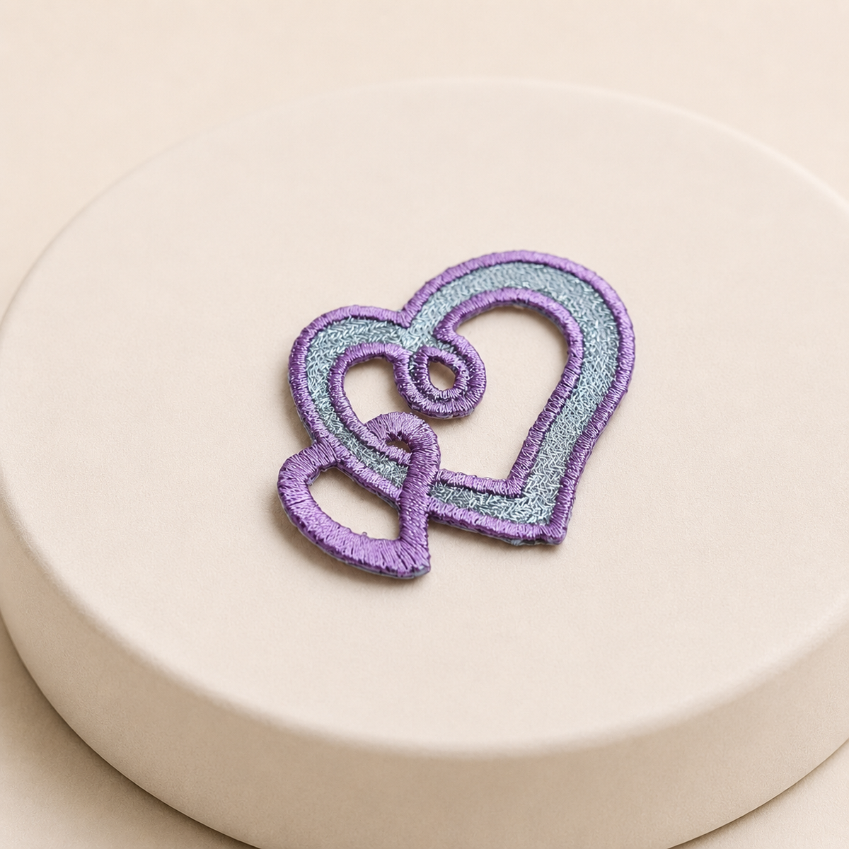 Aplicación figura de corazón x2 Unds
