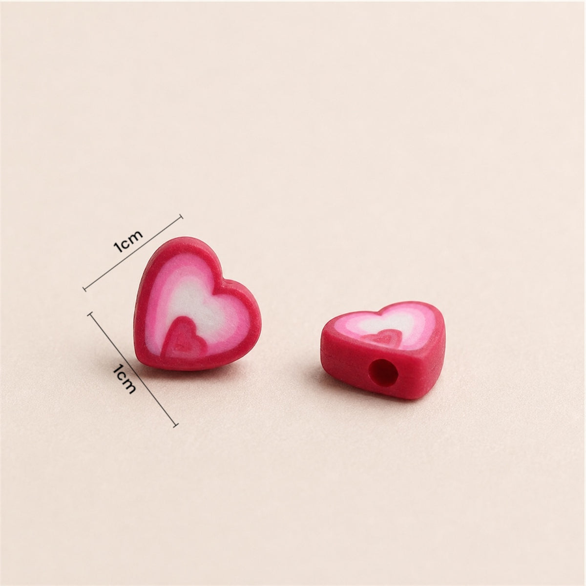 Fimo Figura de Corazón x10 Unds
