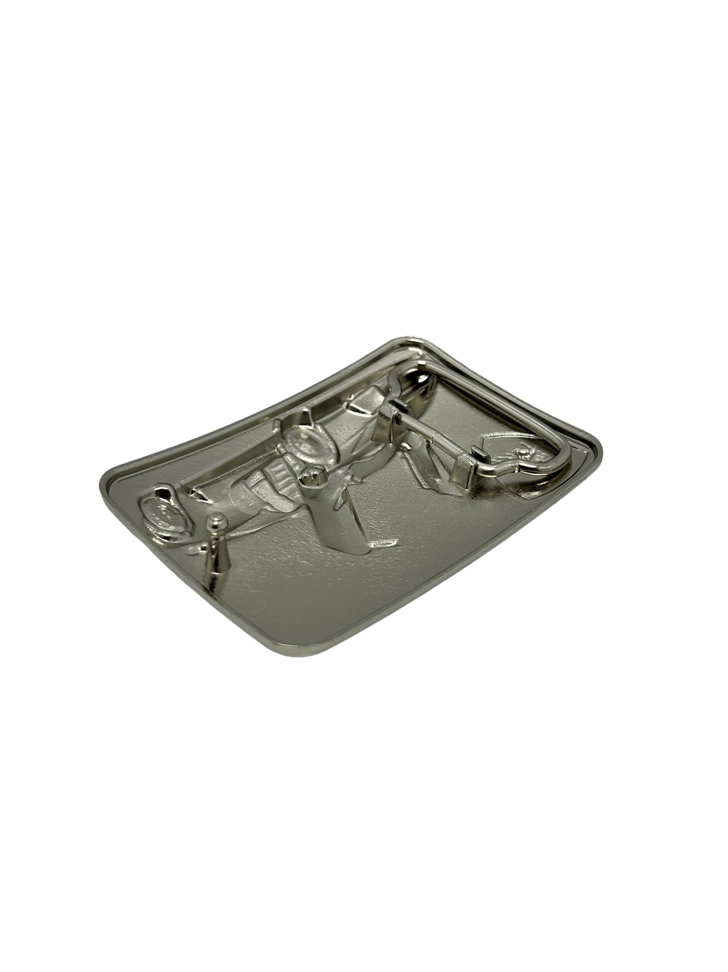 Hebilla tipo chapa para cinturón de hombre 4cm