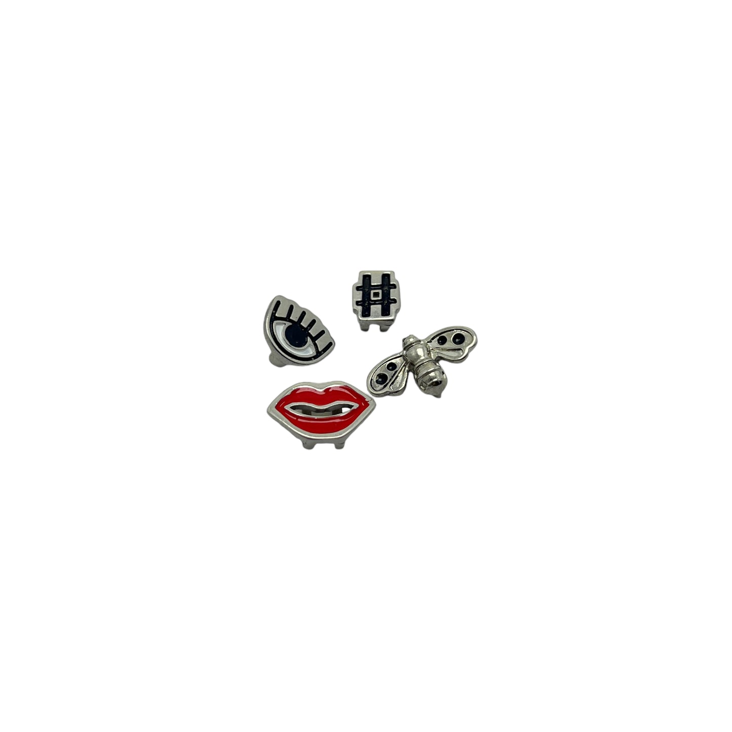 Kit de Dijes Pasador Plateado