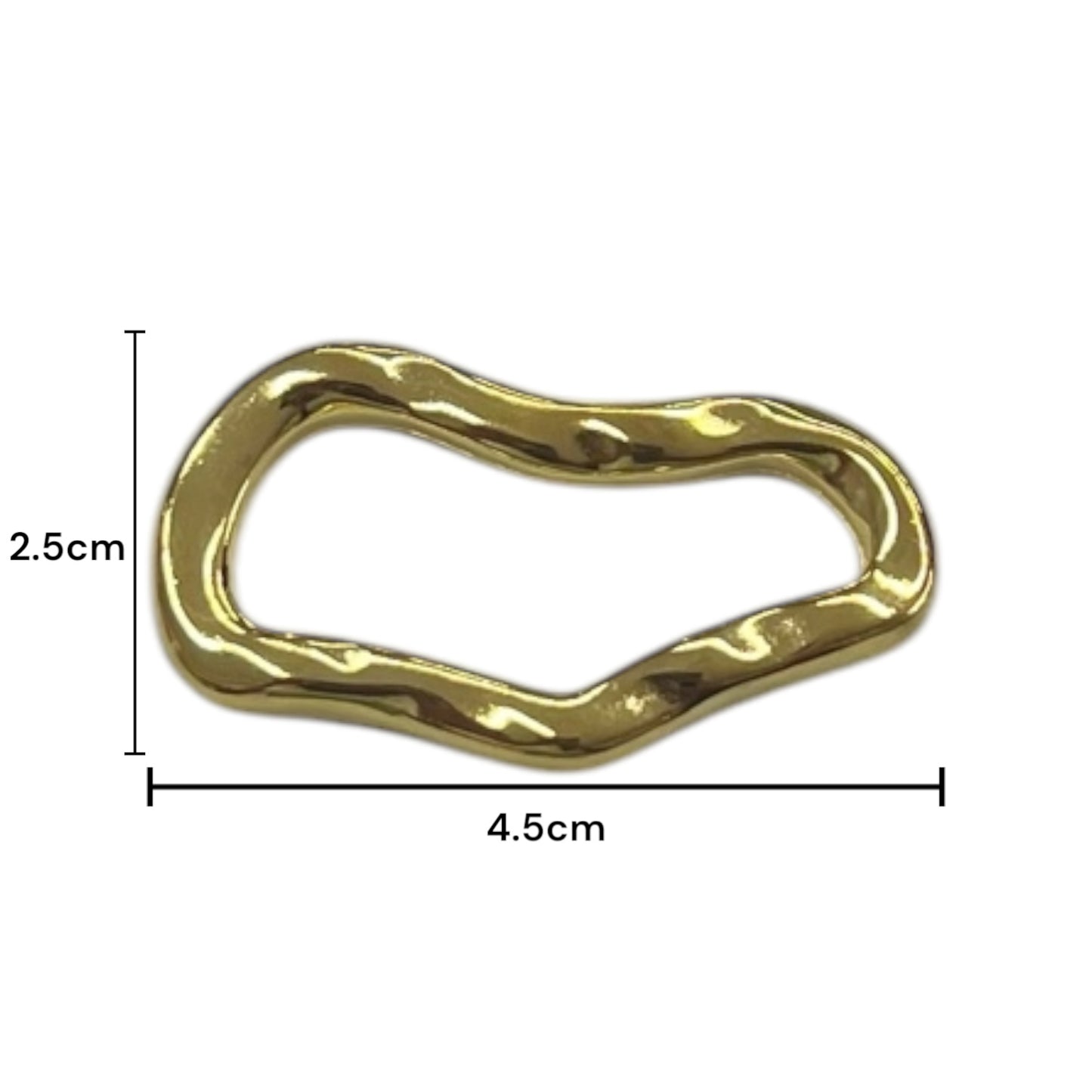 Herraje Decorativo metálico Dorado