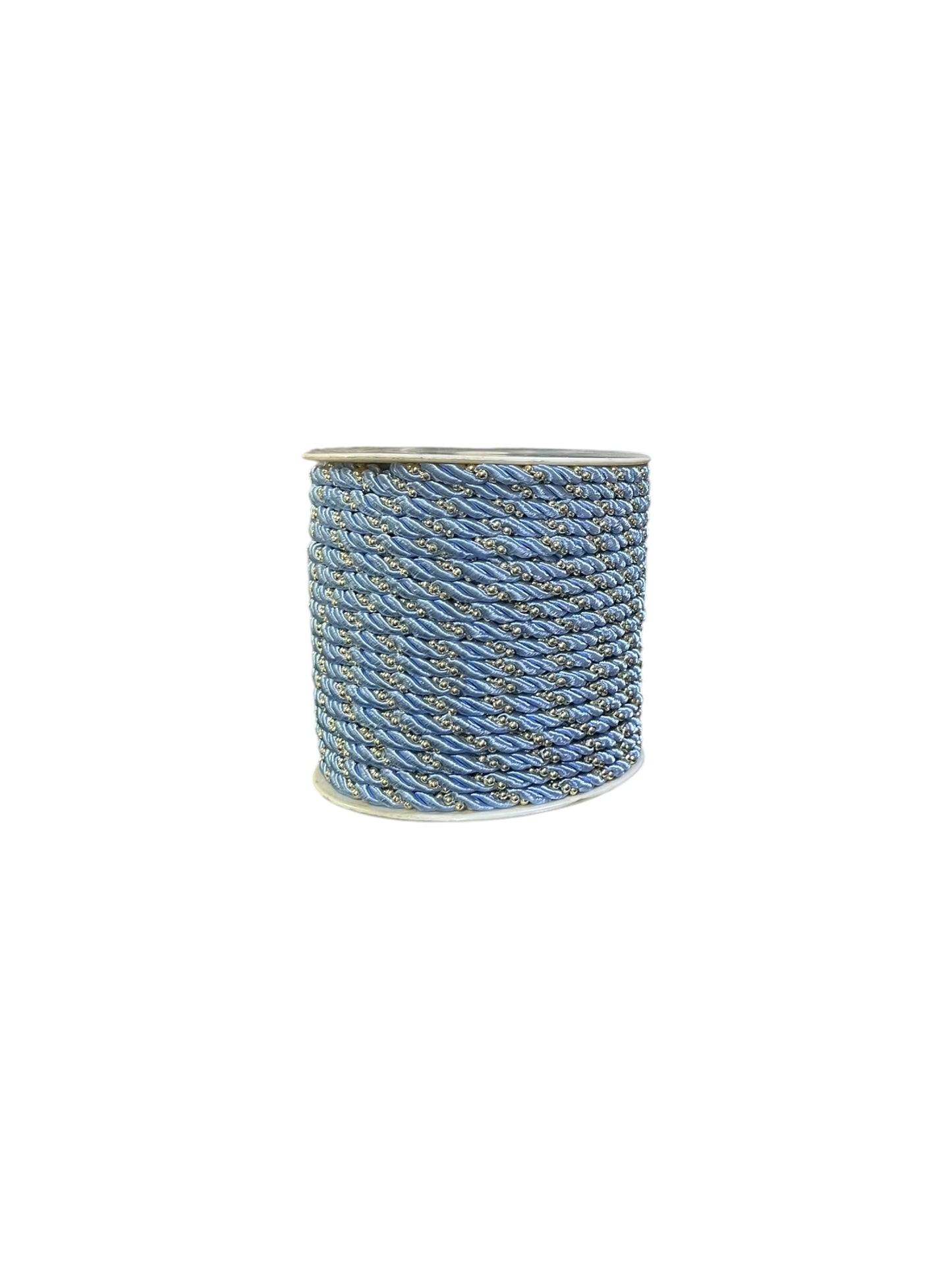 Cordón Trenzado de Colores con Perlas de 4mm