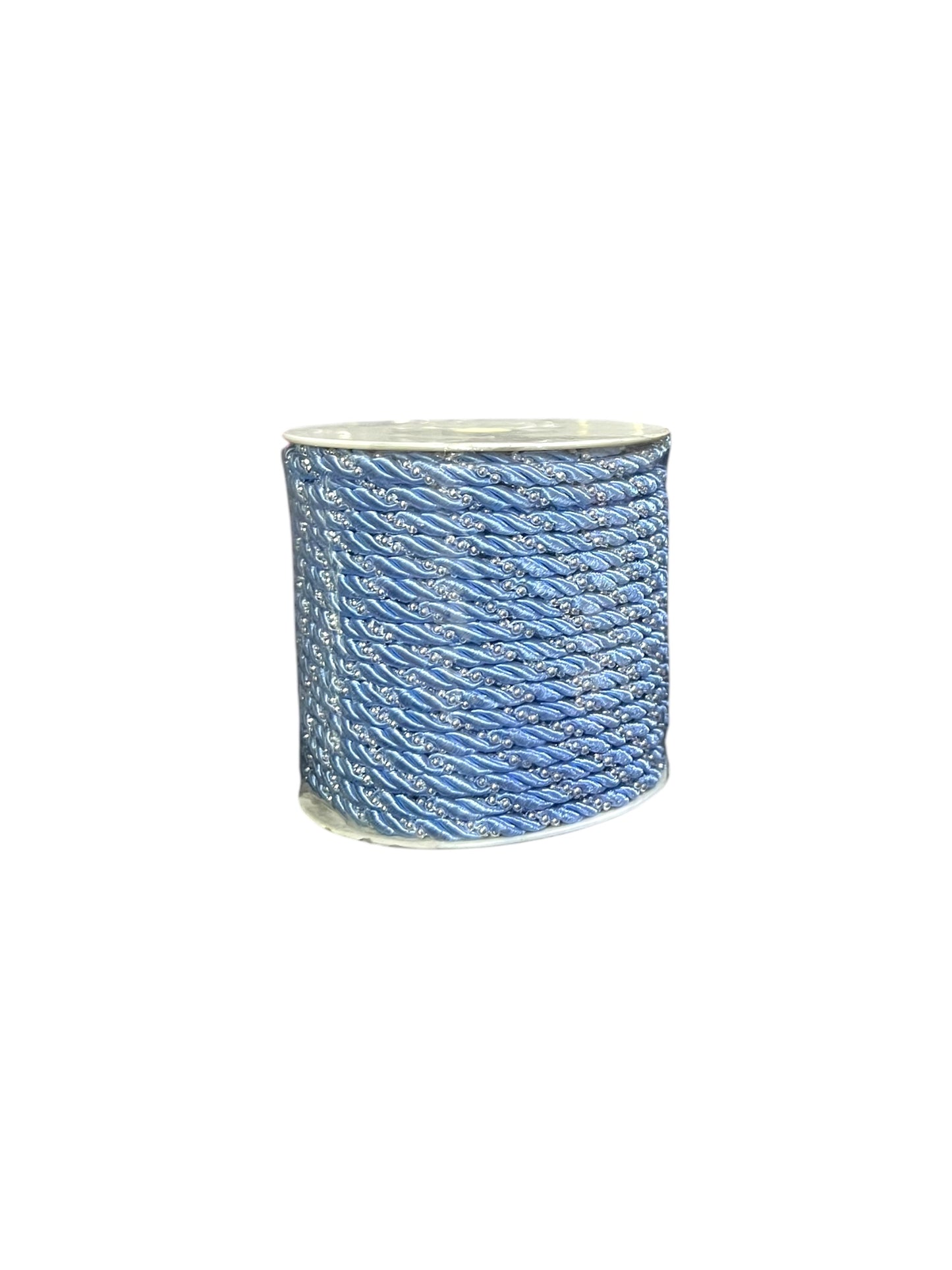 Cordón Trenzado de Colores con Perlas de 4mm