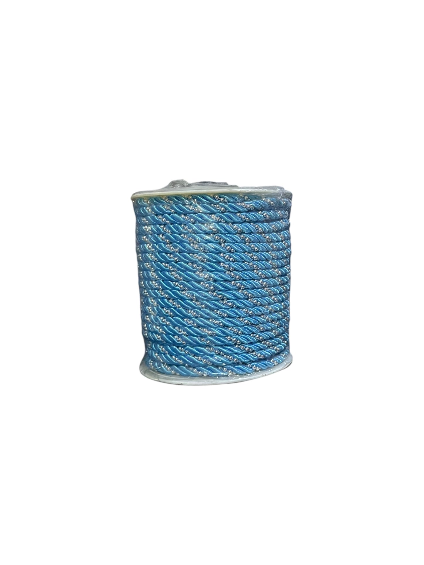 Cordón Trenzado de Colores con Perlas de 4mm