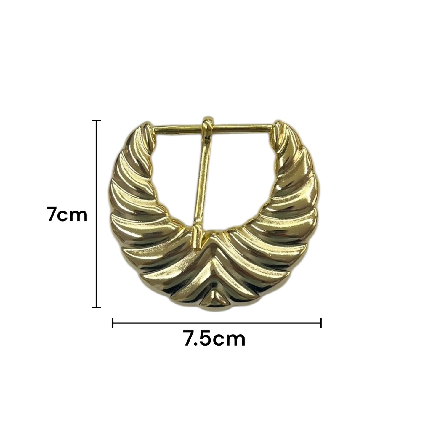 Hebilla de Aguijón metálica dorada de 38mm