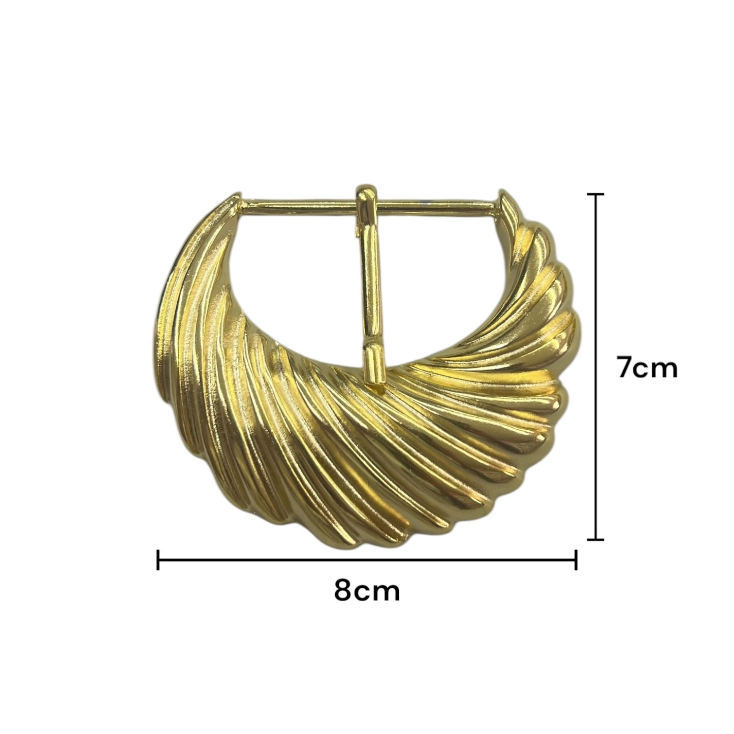Hebilla de aguijón Dorada Metálica de 48mm