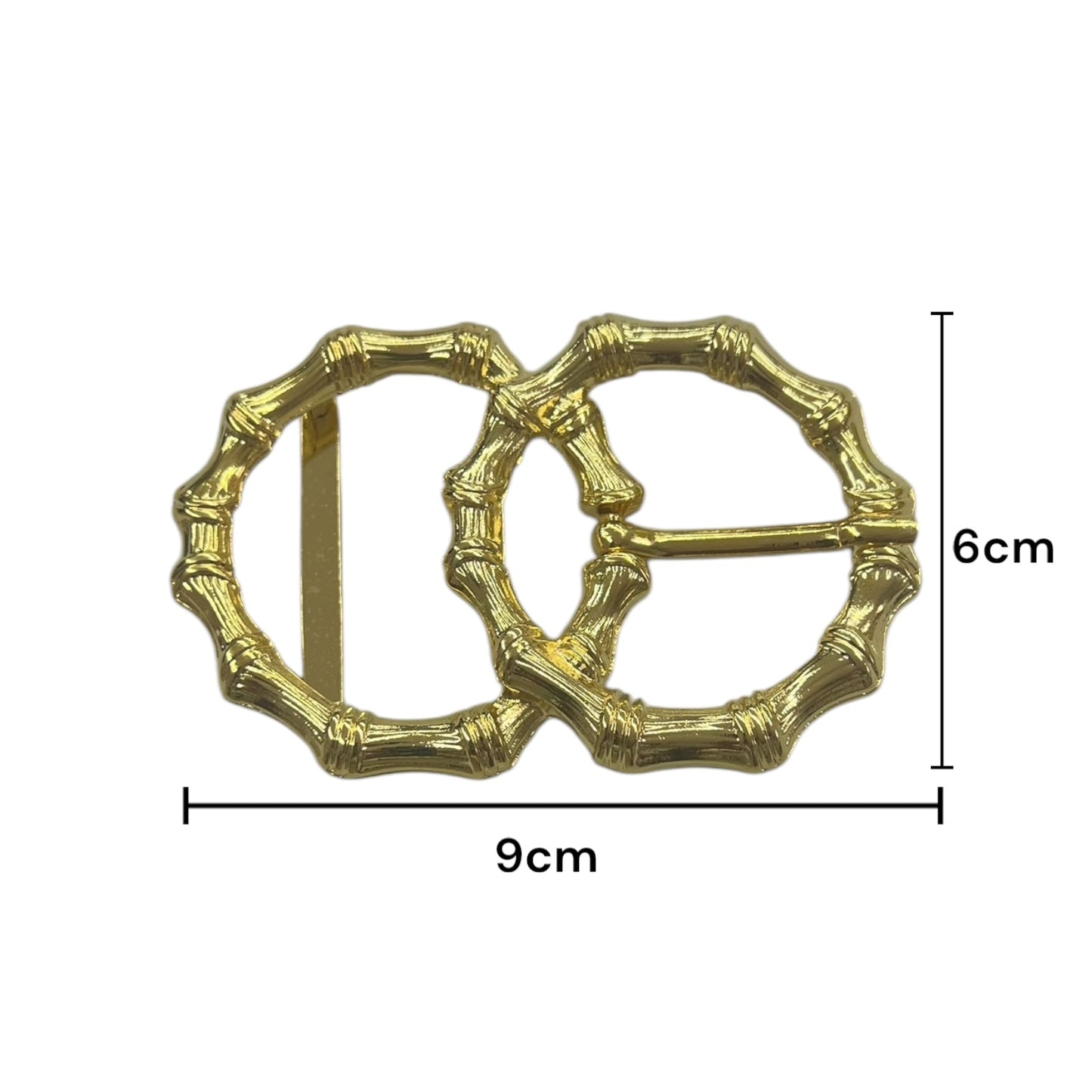 Hebilla de aguijón Metálica Dorada con pasador de 40mm