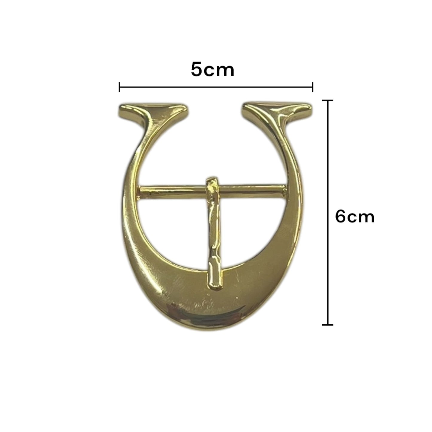 Hebilla de aguijon dorada Metalica de 35mm