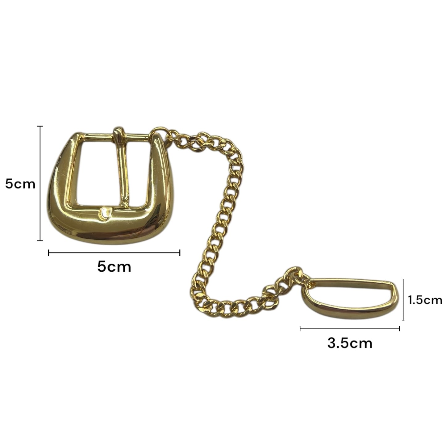 Hebilla de aguijón dorada Metálica decorativa con pasador de 30mm