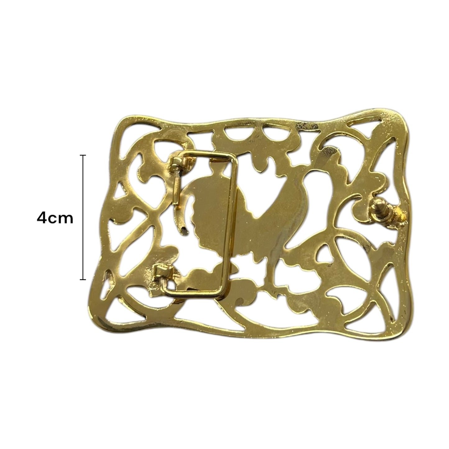 Hebilla de Pin para Cinturón Dorado de 4cm