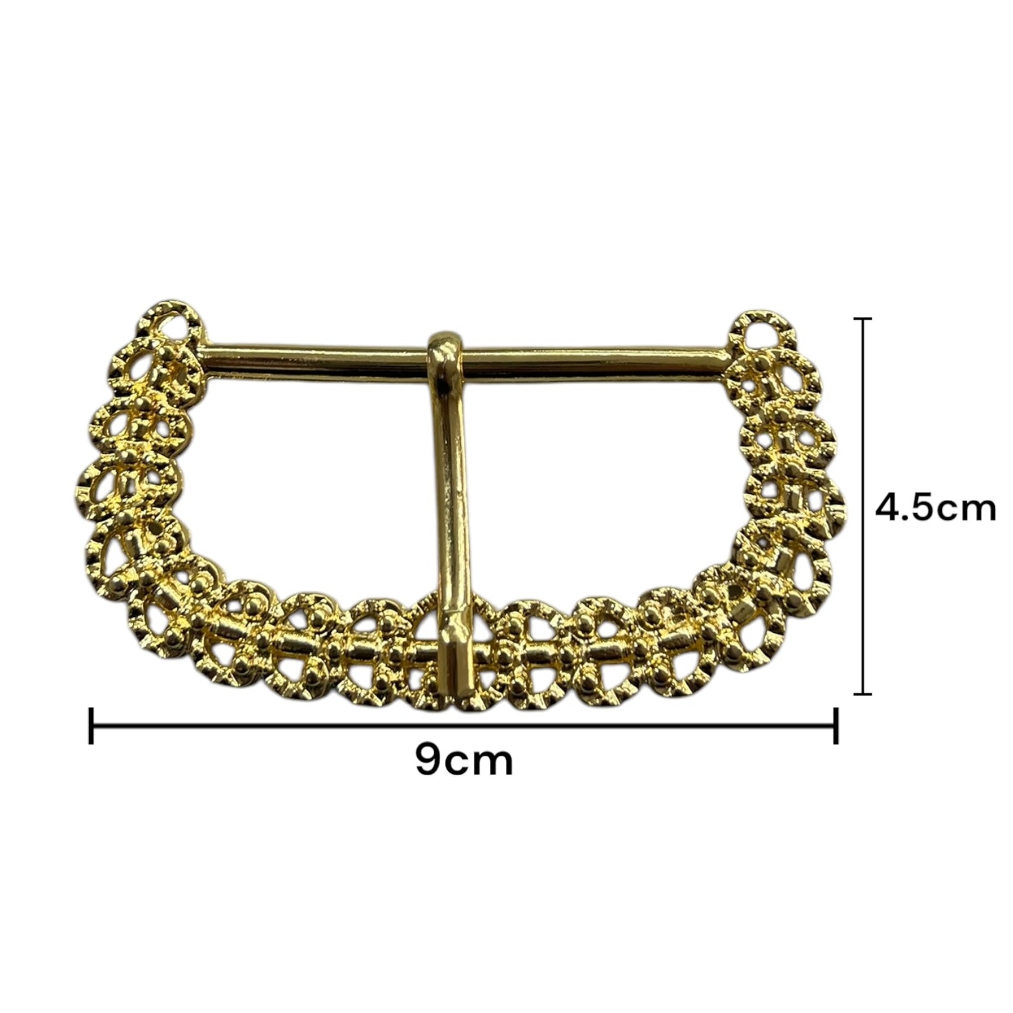 Hebilla de aguijón Metálica Dorada de 60mm