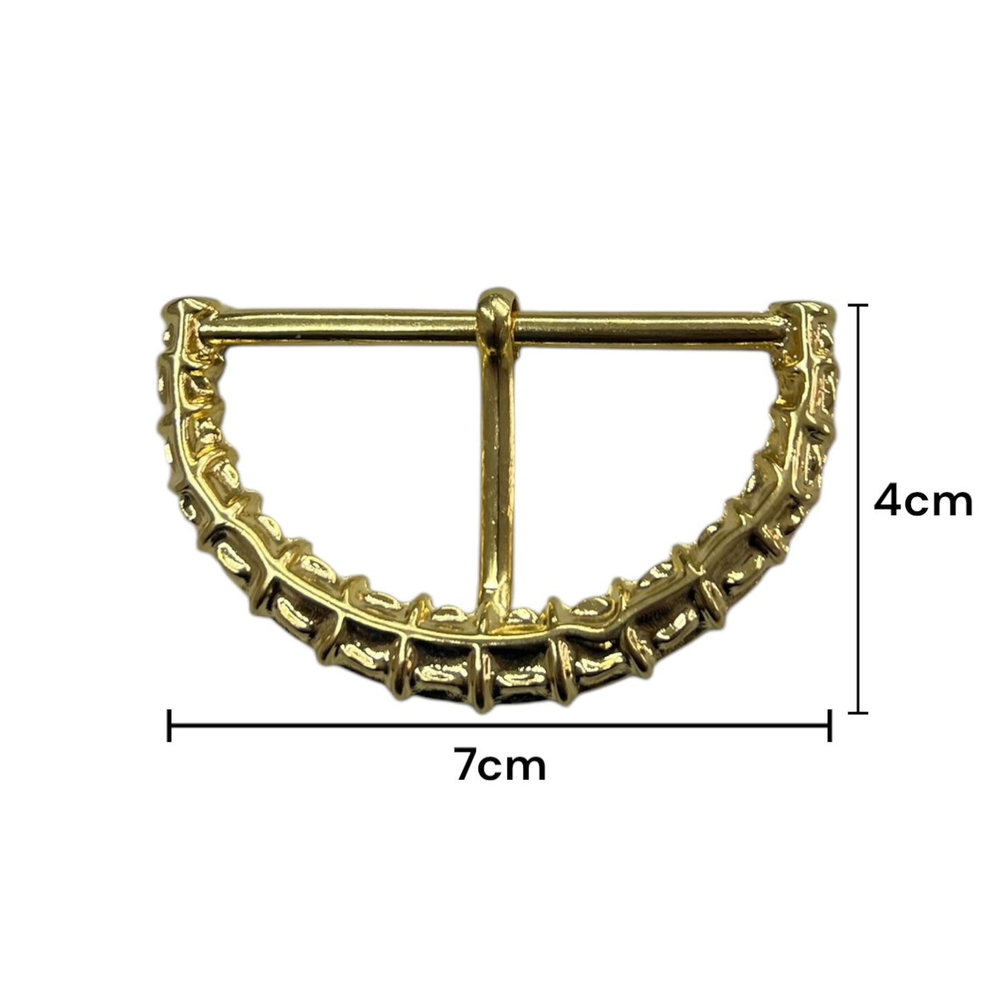 Hebilla de aguijón Metálica Dorada de 60mm