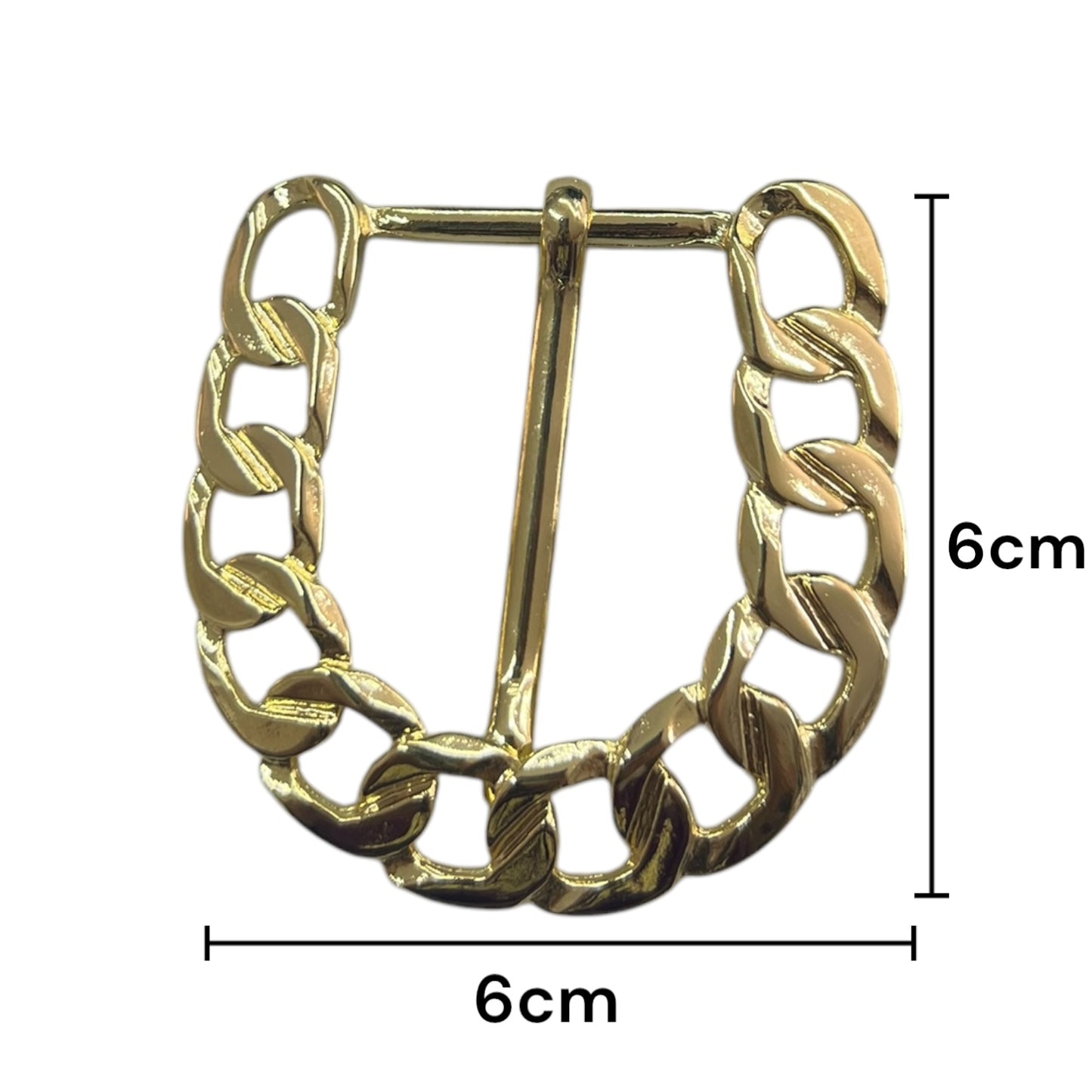 Hebilla de Aguijón Metálica Dorada de 3cm