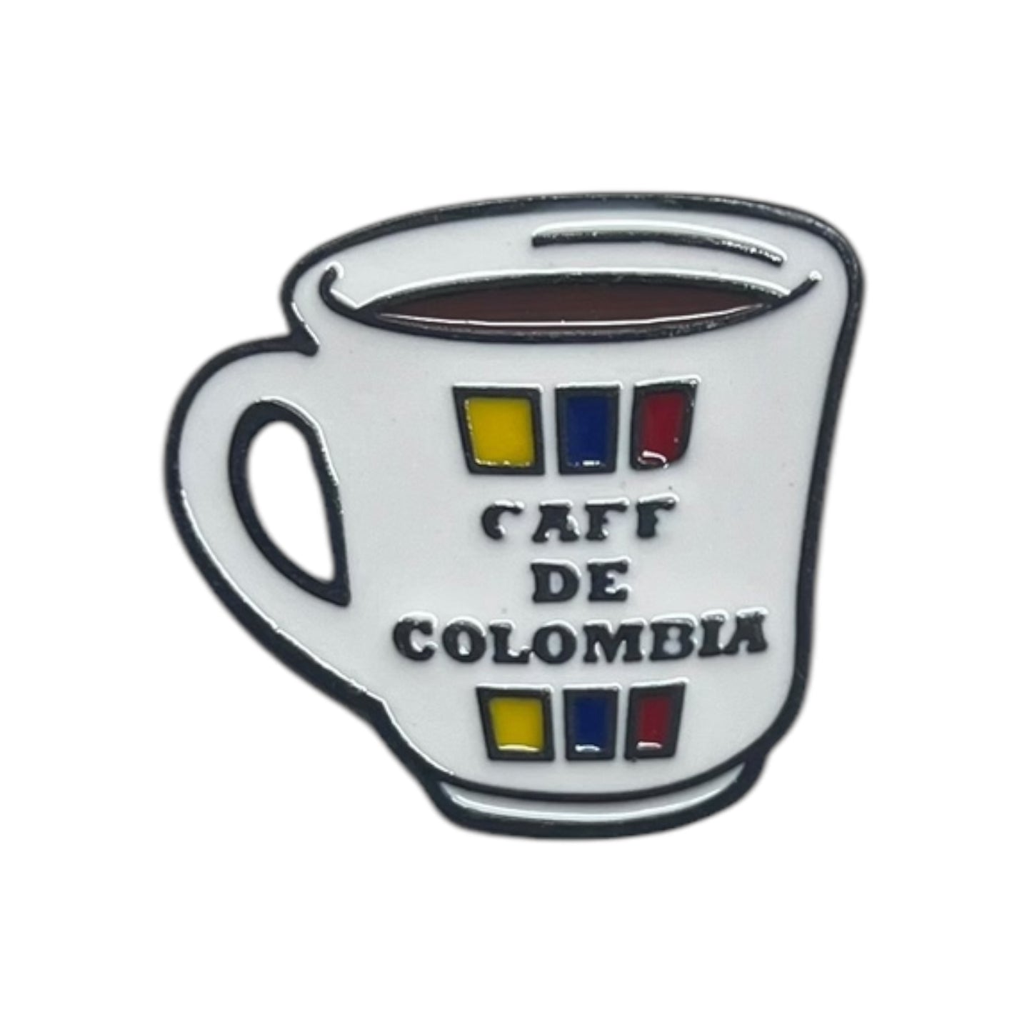 Pin o Prendedor Metálico Coleccionable Café Colombia