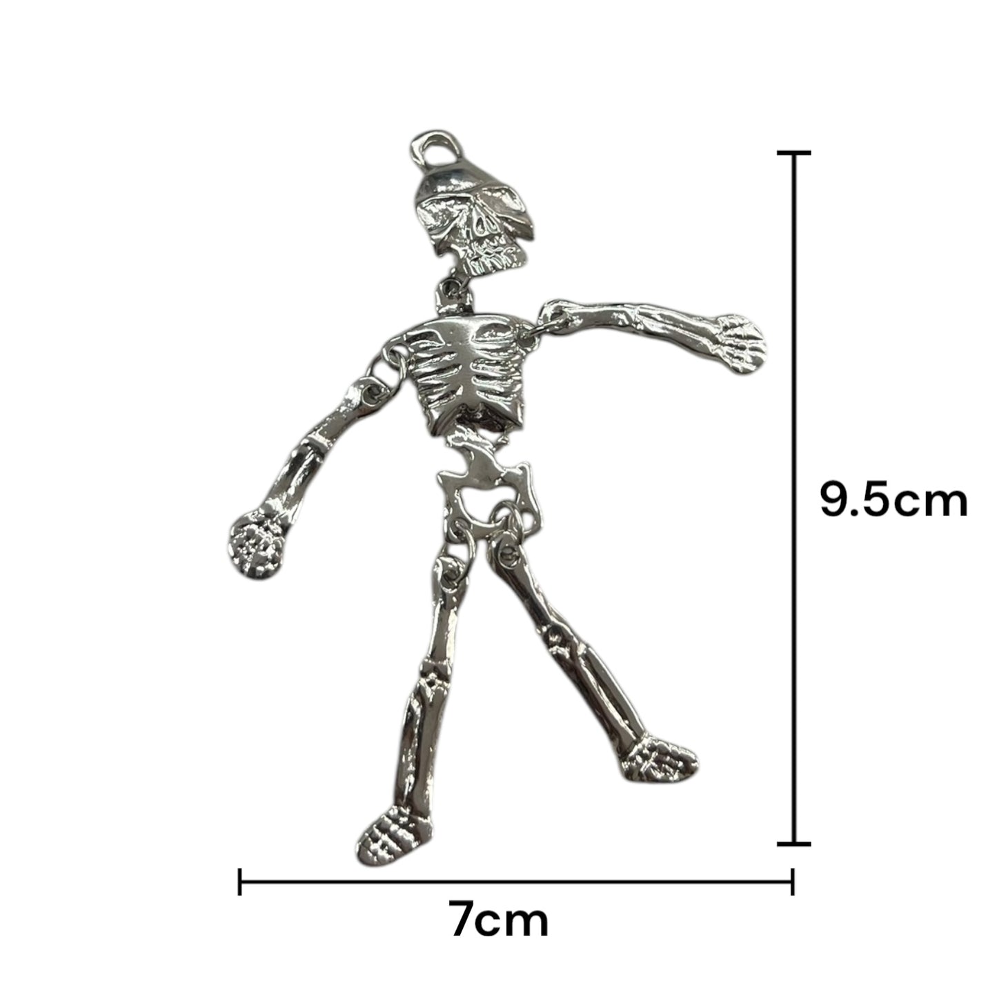 Dije Metálico figura de esqueleto