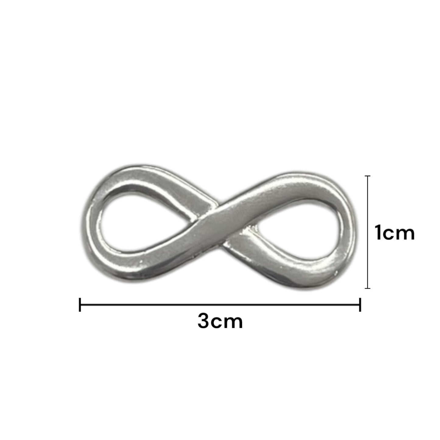 Dije Metálico figura de infinito