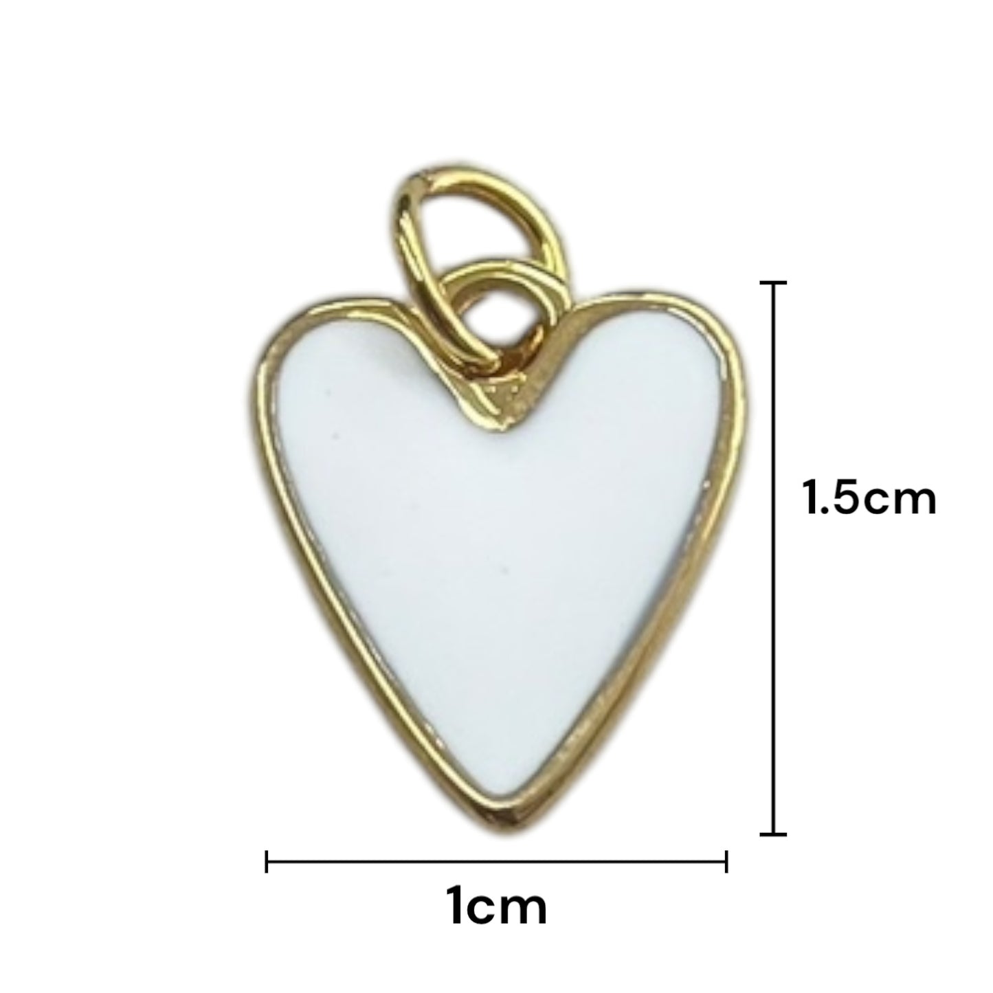 Dije Metálico forma de corazon