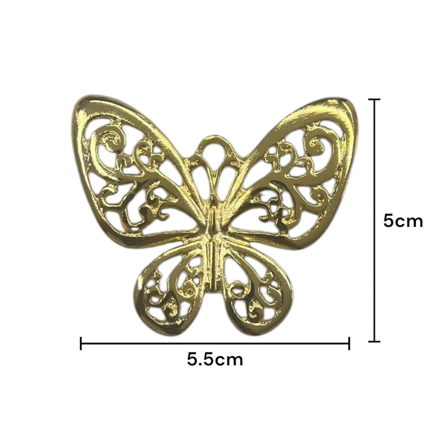 Dije Metálico en forma de mariposa