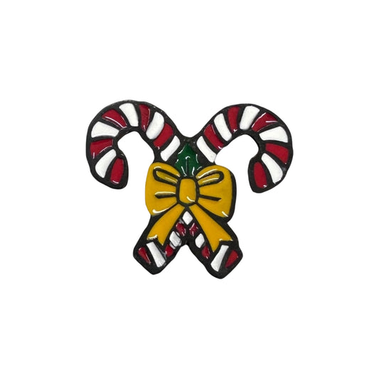 Pin o Prendedor bastón Navideño
