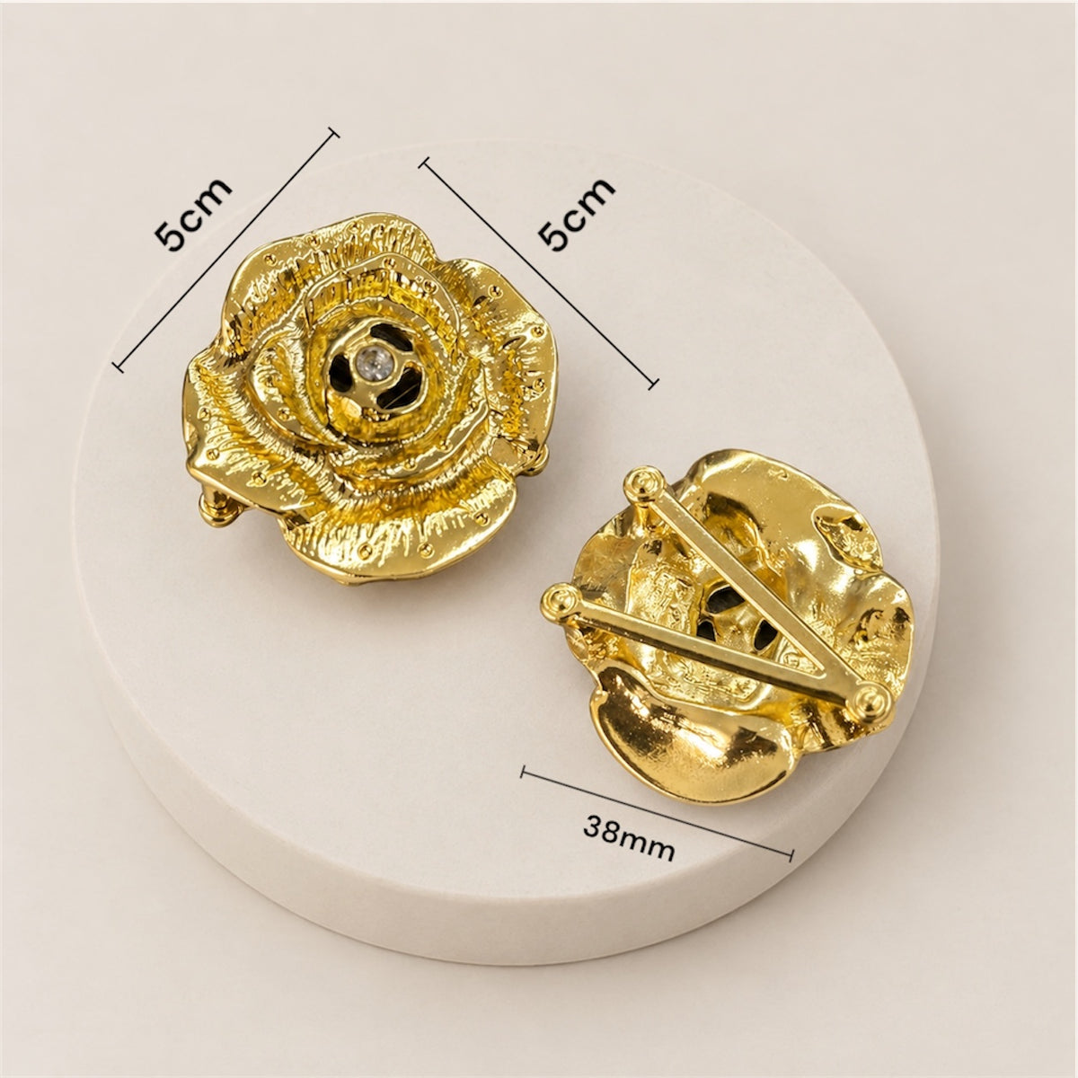 Herraje Pasador De rosa Dorado