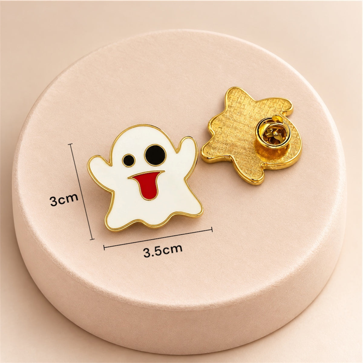 Pin o prendedor de Fantasma Dorado