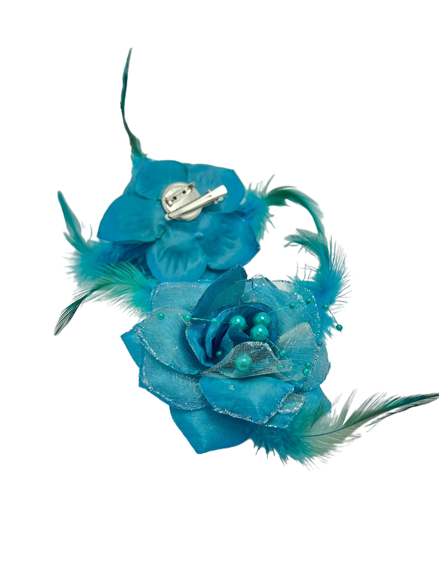 Prendedor Decorativo de Flor en Tela x 2 unidades