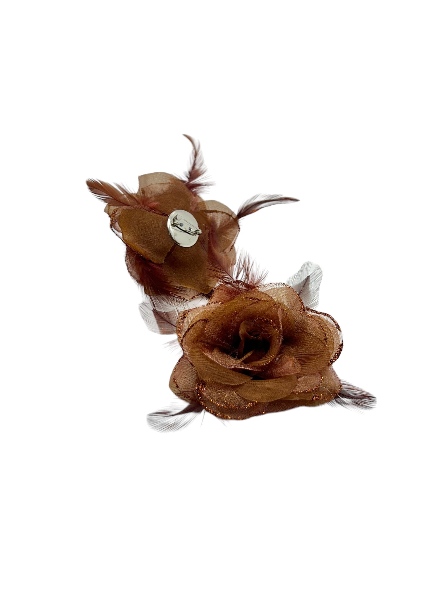 Prendedor Decorativo de Flor en Tela x 2 unidades