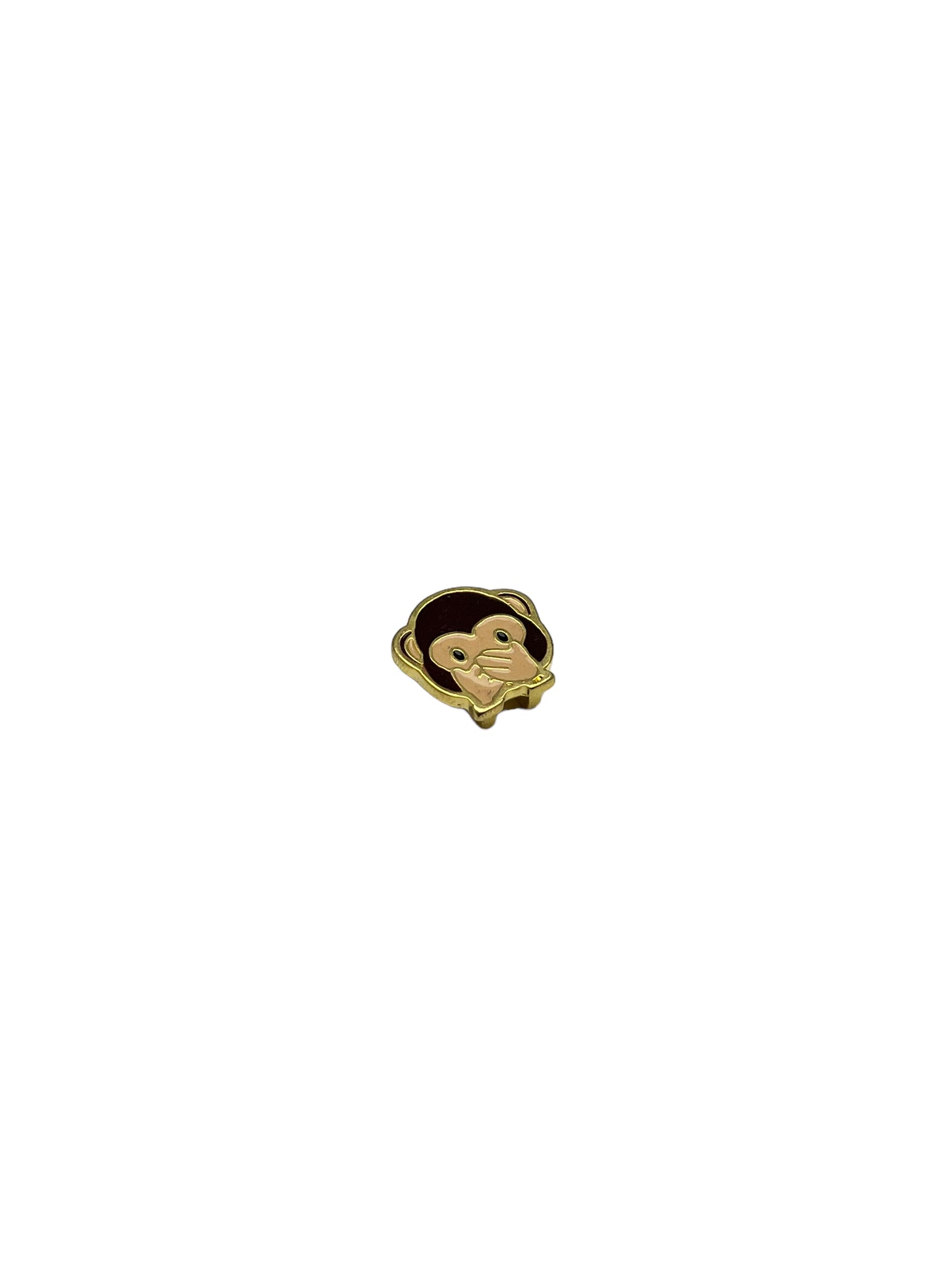 Dije Pasador Emoticón Dorado