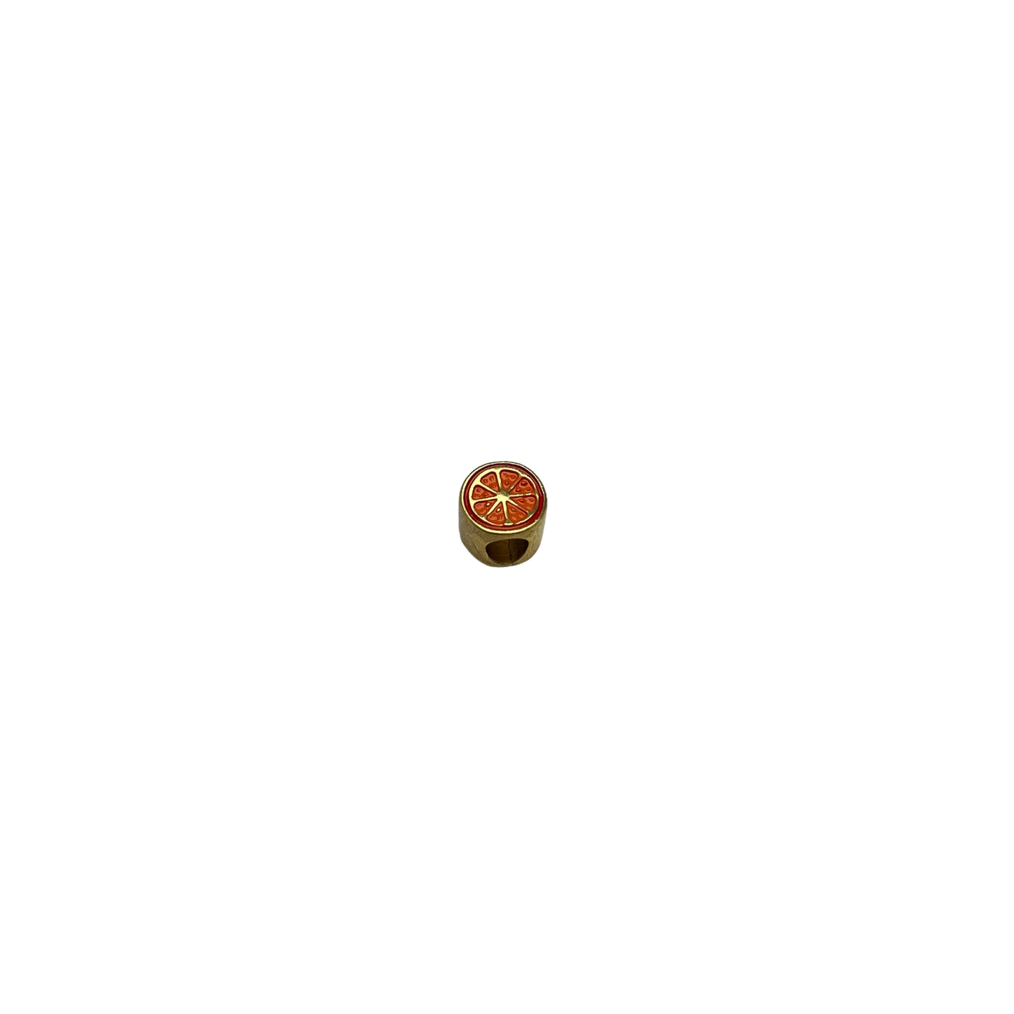 Dije Pasador de Frutas Dorado