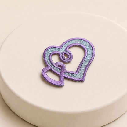 Aplicación figura de corazón x2 Unds