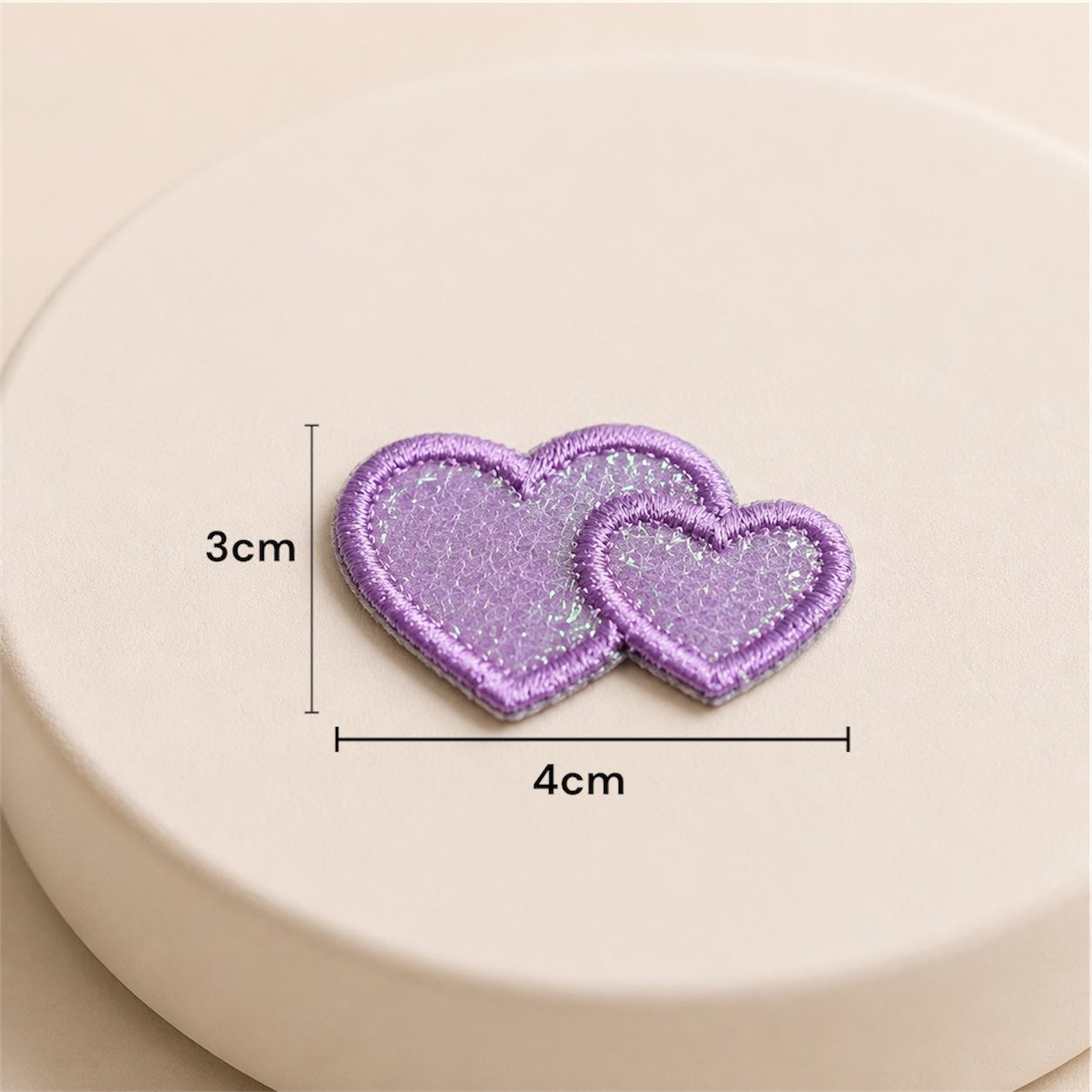 Aplicación figura de Corazón x2 Unds