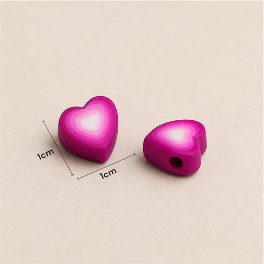 Fimo Figura de Corazón x10 Unds