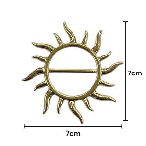 Herraje de lujo tipo trabilla Metálica Dorada de 29mm
