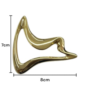 Herraje Decorativo Metálico Dorado