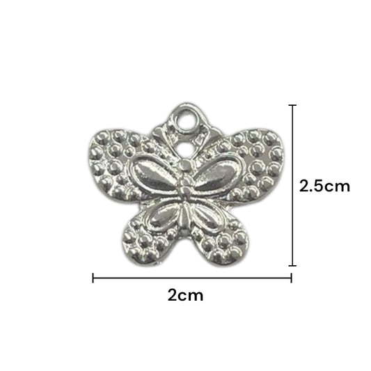 Dije Metálico figura de mariposa
