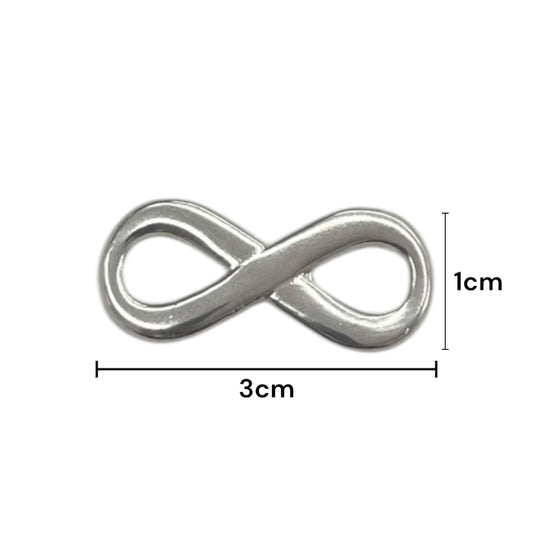 Dije Metálico figura de infinito