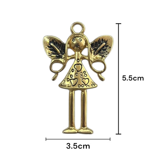 Dije Metálico en forma de ángel