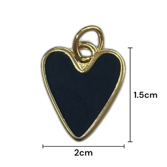 Dije Metálico forma de corazon