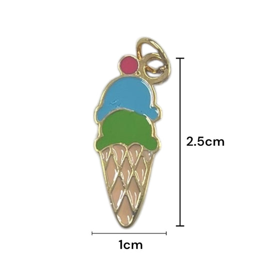 Dije Metálico figura de helado