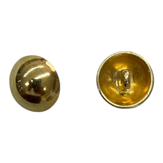 Botón metálico dorado de pata forma de hongo