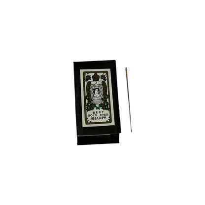 Aguja para coser ojo dorado #3