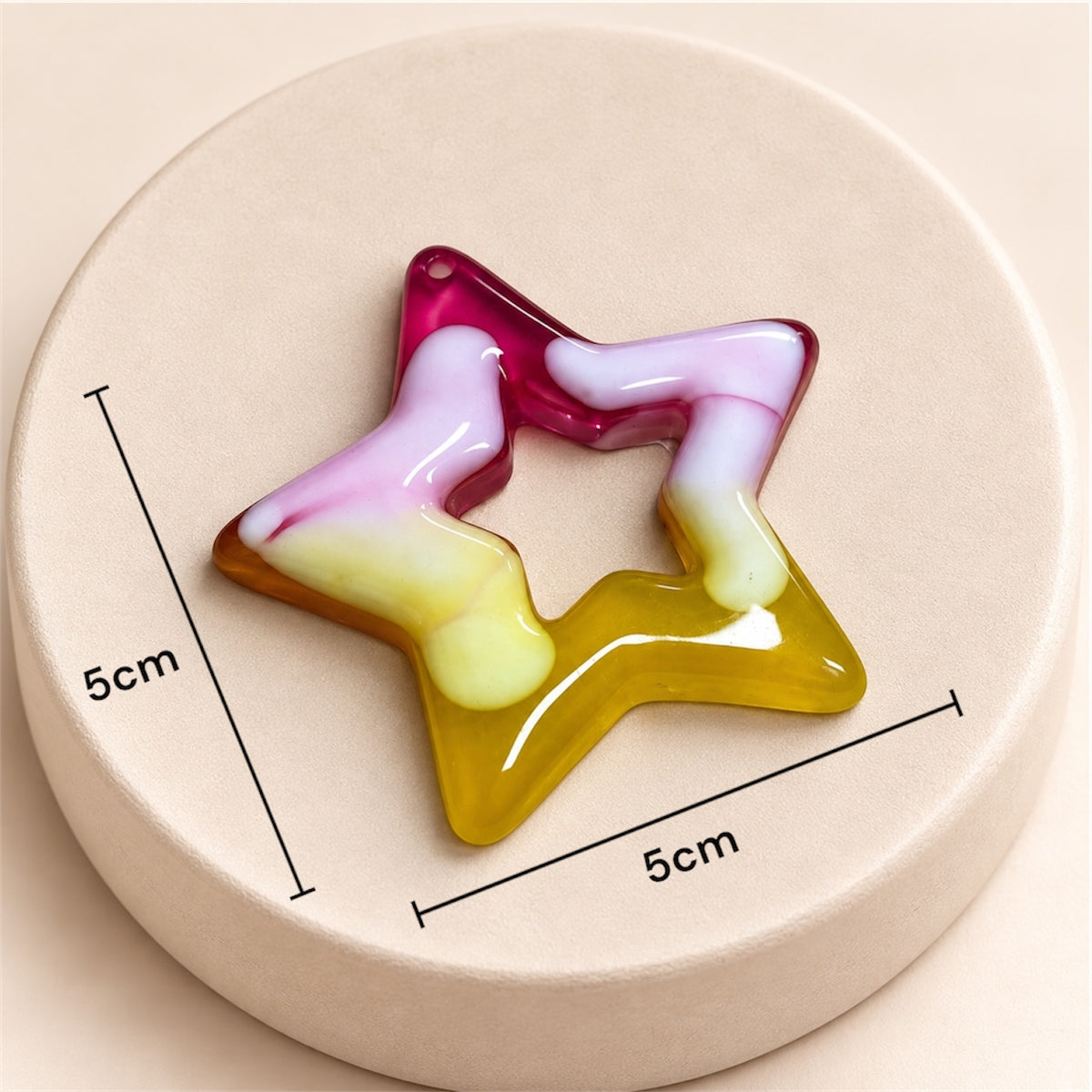Figura de Estrella en acrílico x 10 unds